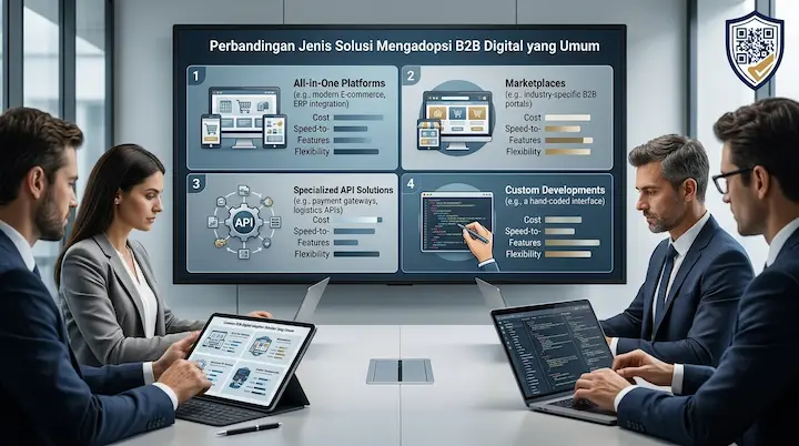 Perbandingan Jenis Solusi Mengadopsi B2B Digital yang Umum - Armor Payments